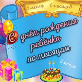 Открытка! Открытки для родителей новорождённого малыша! Поздравления по месяцам жизни! Картинки и поздравления от 1 месяца до 1 года!