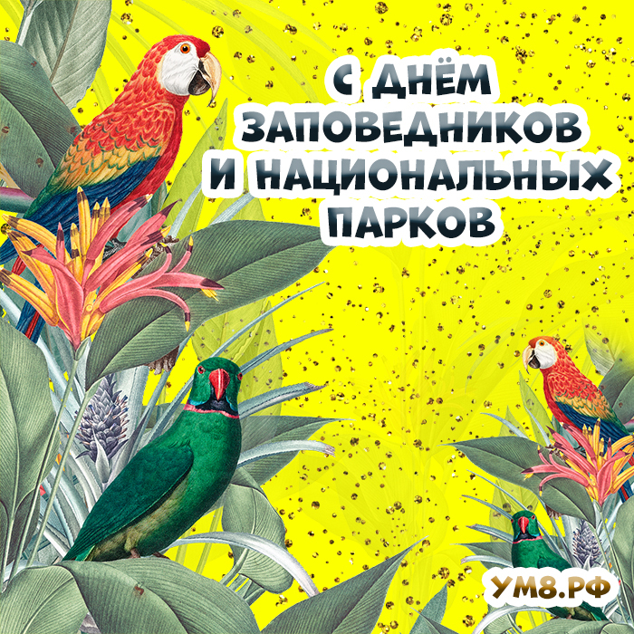 Сегодня 11 января! Праздник! День заповедников и национальных парков! Поздравление и картинку с этой странички можно отправить на whatsApp в один клик!