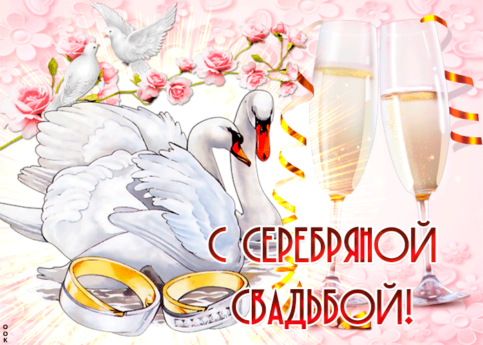 Картинка! Годовщина свадьбы 25 лет открытка! С 25-летней годовщиной! Вы достойно прошли все жизненные...