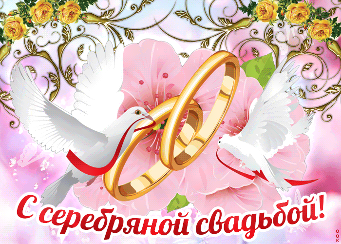 Открытка! 25 лет! С годовщиной свадьбы! Картинка! Если вы 25 лет просыпаетесь и видите рядом лицо, которое...