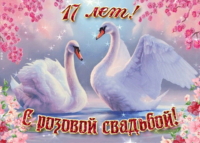 Открытка! 17 лет! С годовщиной свадьбы! Картинка! Поздравляю с 17 годовщиной вашей семейной жизни! В этот...