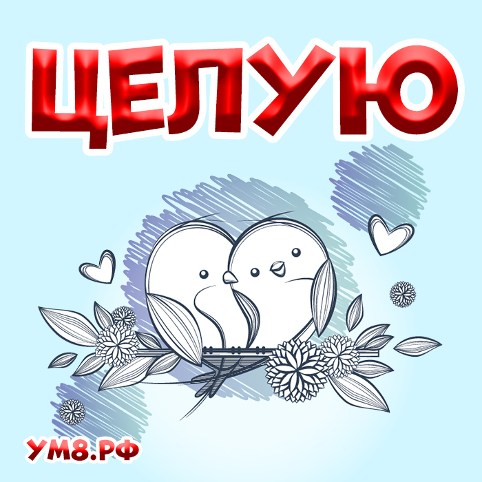 Открытка! Красивая открытка! Картинка! Целую! Ты безупречна
