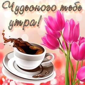 Открытка! Открытка красивая с добрым утром, пожелания доброго утра, утречка