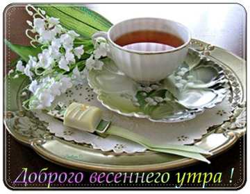 Открытка! Открытка с добрым весенним утром, пожелания доброго весеннего утра