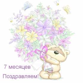 Открытки 7 месяцев ребёнку Открытка с поздравлениями 7 месяцев малышу, исполнилось 7 месяцев Открытка картинка открытки картинки семь месяцев ребёнку, детские картинки открытки 7 месяцев малышу, поздравить с семью месяцами, 7 месяцев жизни скачать бесплатно