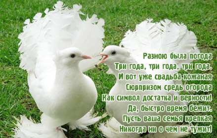 Открытка! Открытка с годовщиной свадьбы 3 года, кожаная свадьба 3 года