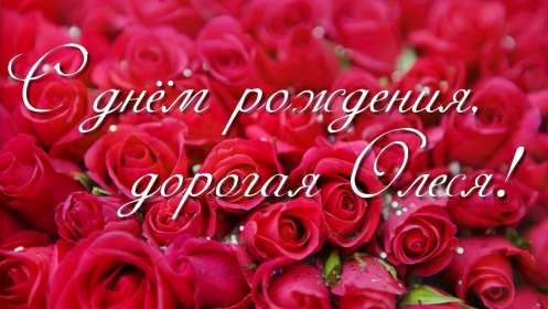 Открытка! Открытка с днём рождения Олеся, поздравления для Олеси на день рождения