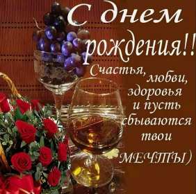 Открытка! Открытка с днём рождения для мужчины, мужчине, поздравления.