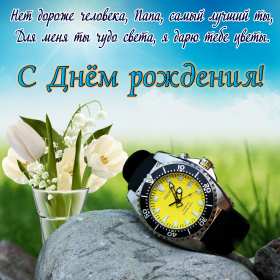 с днём рождения папа Открытка с днём рождения папа, папе, поздравления для папы . Картинка открытка на день рождения папе, картинки открытки с днём рождения папа, папочка, красивая, яркая, открытка для папы на день рождения скачать бесплатно.