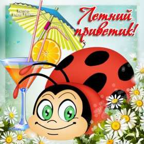 Открытка! Открытка летний привет, летний приветик, с летним приветом .