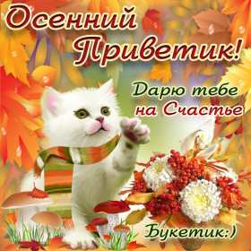 осенний привет Открытка осенний привет, с осенним приветом, привет осени . Открытка картинка осенний привет, открытки картинки осенний привет, приветик осенний, картинка открытка с осенним приветом, приветик осени, осенний скачать бесплатно