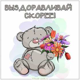 Выздоравливай Открытка с пожеланиями скорейшего выздоровления, поправляйся Открытка картинка выздоравливай, открытки картинки пожелания выздоровления, поправляйся скорее не болей открытки, картинка выздоравливай не болей скачать бесплатно