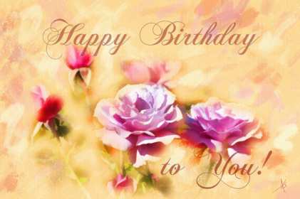 Открытка! Открытка Happy Birthday с днём рождения, поздравления с днём рождения