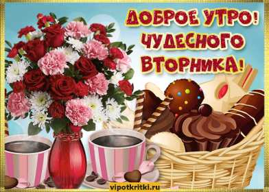 Доброе утро вторник Открытка доброе утро вторника, с добрым утром вторника, во вторник Открытка картинка доброго утра во вторник, доброе утро вторник, открытки картинки с добрым утром вторника, картинки вторник доброе утро открытки скачать бесплатно