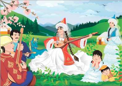 Открытка! Открытка с весенним праздником Наурыз 22 марта, поздравления с Наурызом