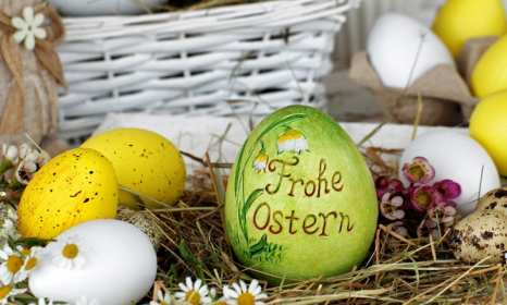 Пасха на немецком языке Открытка с пасхой на немецком языке, с праздником пасха на немецком Открытка картинка на немецком языке с пасхой, на пасху, с праздником пасхи на немецком языке, красивые, яркие открытки картинки с пасхой на немецком языке скачать бесплатно