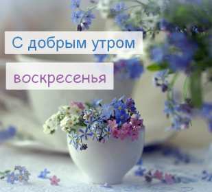 Открытка! Открытка красивая с пожеланиями доброго воскресного утра, воскресенье