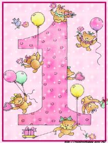 Открытка. Открытки на день рождения для детей Поздравление с одним годиком, открытка на годик, поздравить с первым днем рождения Поздравление с одним годиком, открытка на годик, поздравить с первым днем рождения, открытка 1 годик, картинка 1 годик, картинка годовасие, картинка на первый день рождения