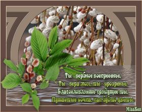 Открытка. Вербное воскресение Вербное воскресенье, поздравить с вербным воскресеньем, картинка Вербное воскресенье Вербное воскресенье гифка, поздравить с вербным воскресеньем анимация, блестящая картинка Вербное воскресенье, gif Вербное воскресенье