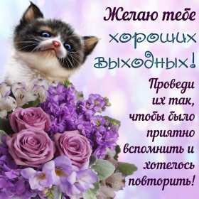 Открытка! Открытка выходные, с выходными, с выходным днём, пожелания хороших выходных