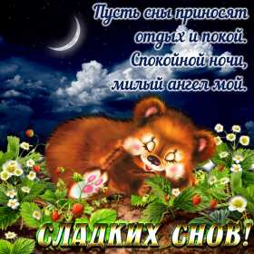 Открытки спокойной ночи Открытка спокойной ночи, пожелания доброй, спокойной ночи, сладких снов Открытка картинка открытки картинки с пожеланиями спокойной ночи, доброй ночи, ночки, открытка картинка сладких снов спокойной ночи, доброй ночи скачать бесплатно .