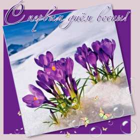 Открытки первый день весны Открытка 1 марта первый весенний день, с первым днём весны . Открытки картинки с первым днём весны, начало весны, открытка картинка первый весенний день 1 марта, красивая весенняя открытка первый день весны скачать бесплатно