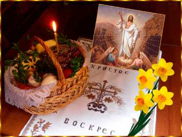 Открытка! Открытка С праздником Пасхи Христос Воскрес, Христово Воскресение