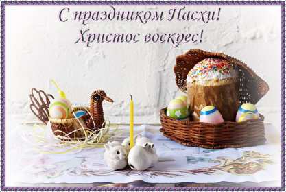 Открытка! Открытка Христос Воскрес, поздравления с праздником Пасхи