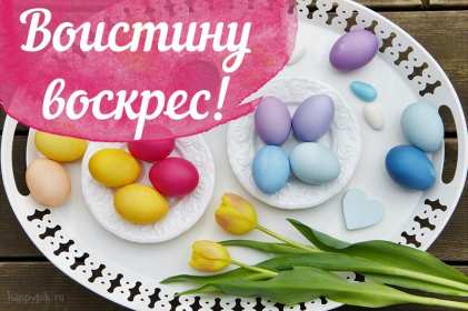 Открытка! Открытка картинка Воистину Воскрес, с праздником светлой Пасхи