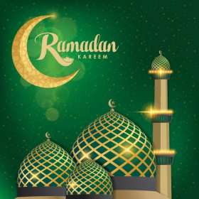 Открытка! Открытка картинка с благословенным Рамаданом, священный месяц Рамадан