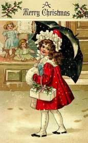 Открытка! Открытка ретро Merry Christmas, винтажная картинка на Рождество