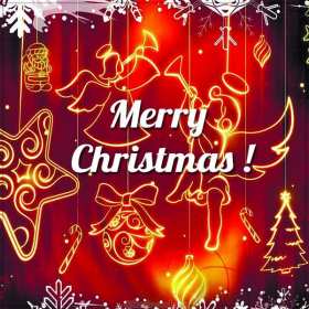 Открытка! Открытка с Рождеством Христовым, Merry Christmas, на рождество