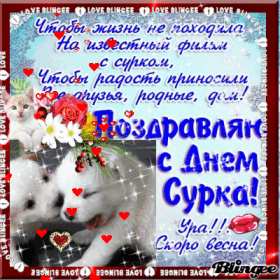 Открытка! Открытка с днём сурка, поздравления на день сурка 2 февраля