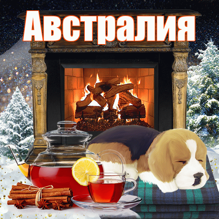 Австралия! Доброго зимнего вечера! Красивая открытка Австралии!
