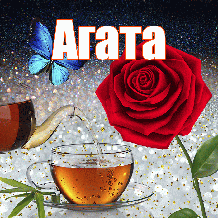 Агата! Доброго зимнего вечера! Красивая открытка Агате!