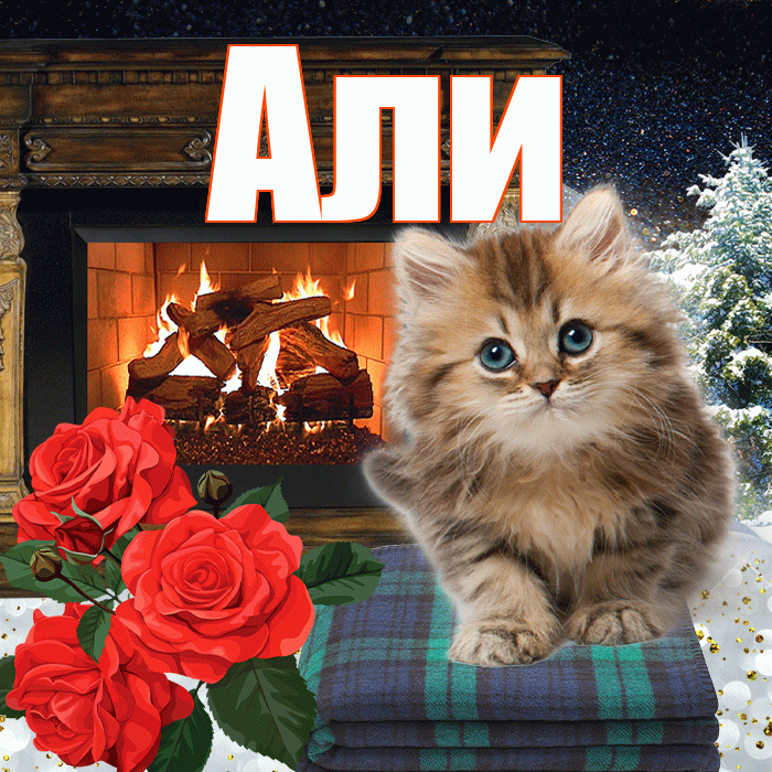 Али! Доброго зимнего вечера! Красивая открытка Али!