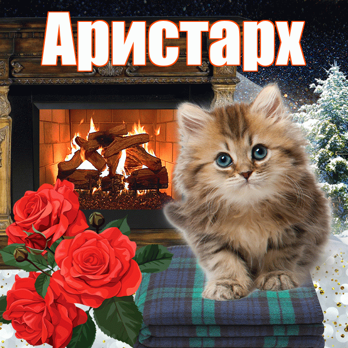 Аристарх! Доброго зимнего вечера! Красивая открытка Аристарху!