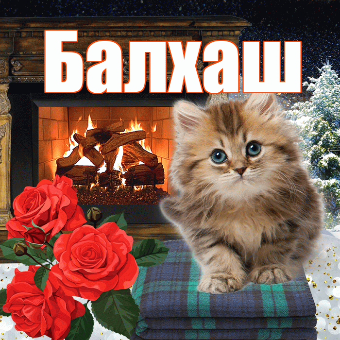 Балхаш! Доброго зимнего вечера! Красивая открытка Балхашу!