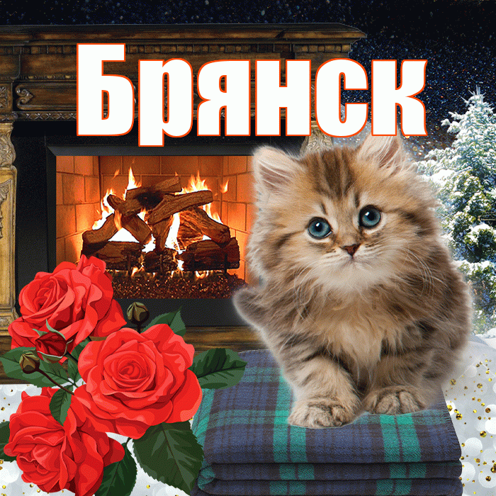 Брянск! Доброго зимнего вечера! Красивая открытка Брянску!
