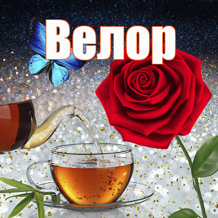 Велор! Доброго зимнего вечера! Красивая открытка Велоре!