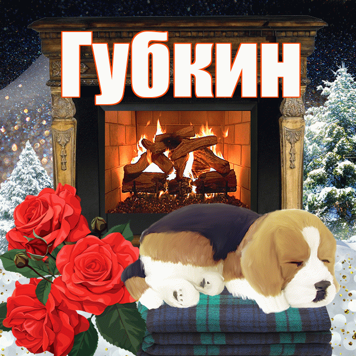 Губкин! Доброго зимнего вечера! Красивая открытка Губкину!