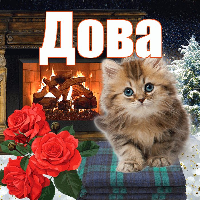 Дова! Доброго зимнего вечера! Красивая открытка !
