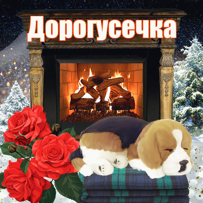 Дорогусечка! Доброго зимнего вечера! Красивая открытка !
