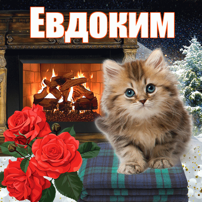 Евдоким! Доброго зимнего вечера! Красивая открытка Евдокиму!