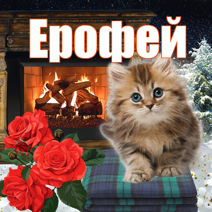 Ерофей! Доброго зимнего вечера! Красивая открытка Ерофею!