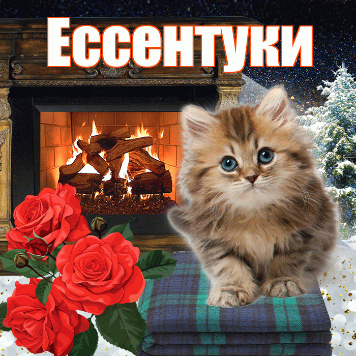 Ессентуки! Доброго зимнего вечера! Красивая открытка Ессентуки!