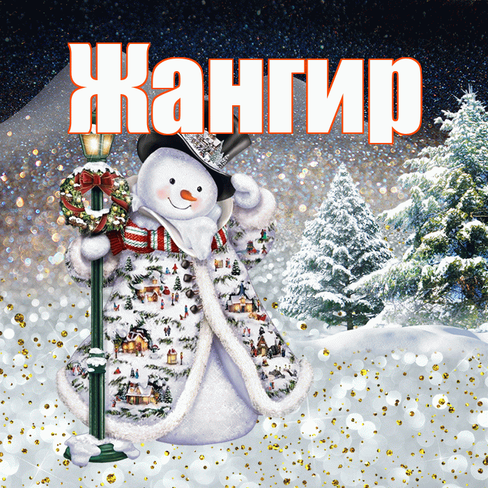 Жангир! Доброго зимнего вечера! Красивая открытка Жангиру!