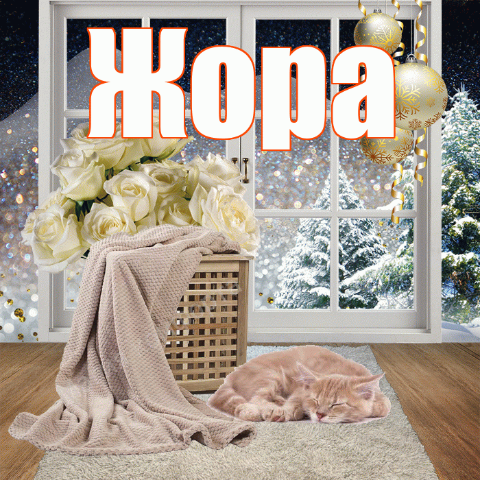 Жора! Доброго зимнего вечера! Красивая открытка Жору!