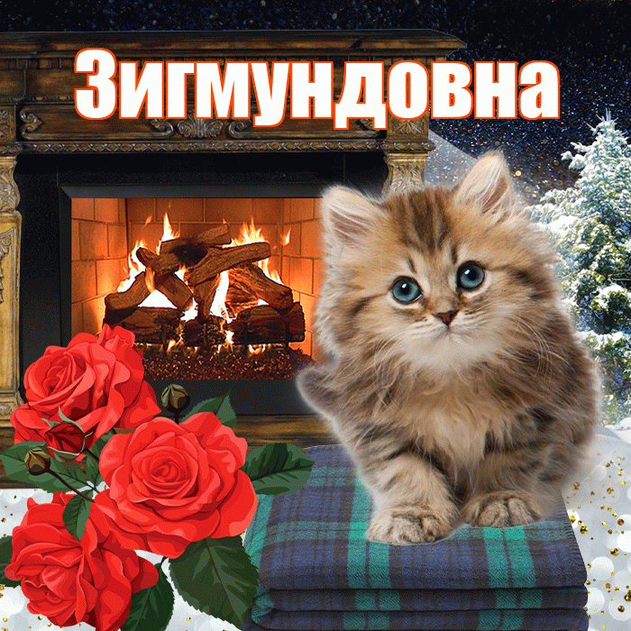 Зигмундовна! Доброго зимнего вечера! Красивая открытка Зигмундовне!