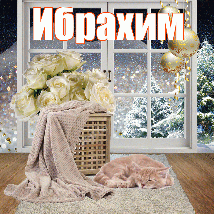 Ибрахим! Доброго зимнего вечера! Красивая открытка Ибрахиму!